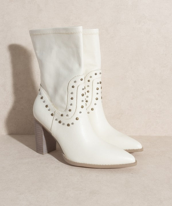 Paris - Studded Boots - Cactus Cowgirl