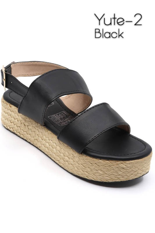 Night Owl Double Strap Wedge - Cactus Cowgirl