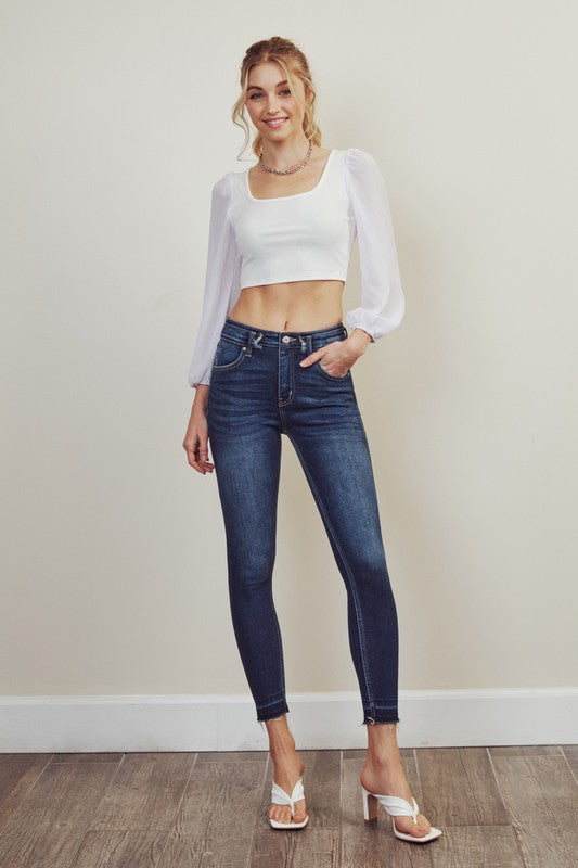 High Rise Ankle Skinny KanCan Jeans - Cactus Cowgirl