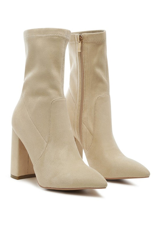 Show Me Off Pointed Block Heeled Boot - Cactus Cowgirl