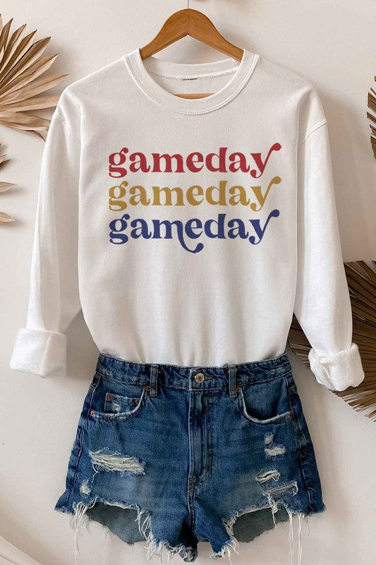 Gameday Football Graphic Sweatshirt - Cactus Cowgirl