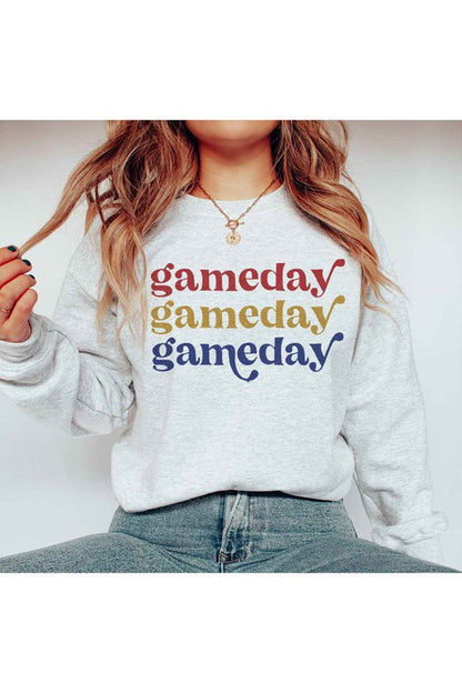 Gameday Football Graphic Sweatshirt - Cactus Cowgirl