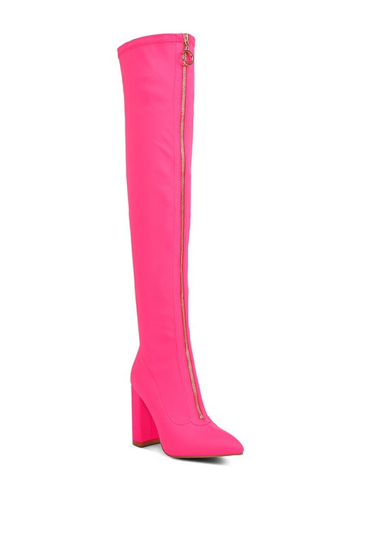 Ronettes Knee High Stretch Long Boots - Cactus Cowgirl