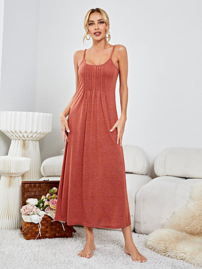 Women's Suspender Nightdress Pajamas Home Wear - Cactus Cowgirl